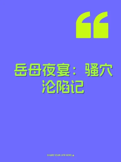 岳母夜宴：骚穴沦陷记 封面