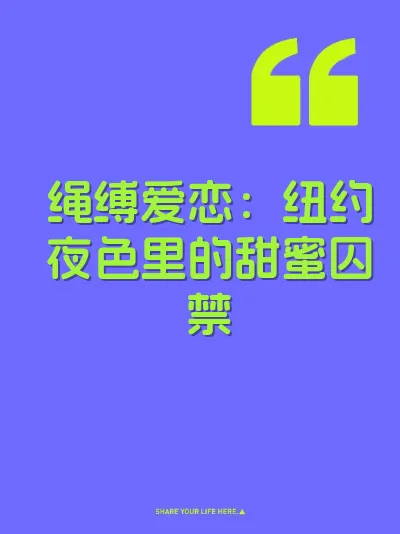 绳缚爱恋：纽约夜色里的甜蜜囚禁 封面