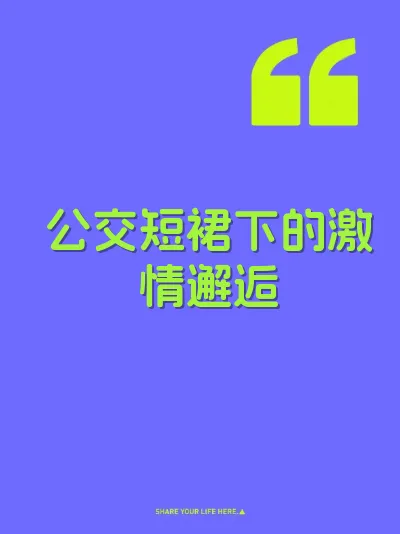 公交短裙下的激情邂逅 封面