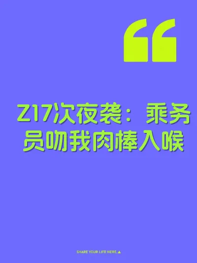 Z17次夜袭：乘务员吻我肉棒入喉 封面