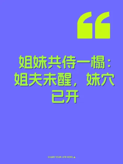姐妹共侍一榻：姐夫未醒，妹穴已开 封面