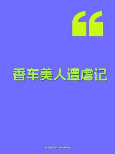 香车美人遭虐记 封面