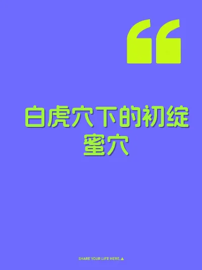 白虎穴下的初绽蜜穴 封面