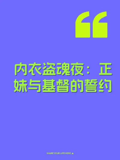 内衣盗魂夜：正妹与基督的誓约 封面