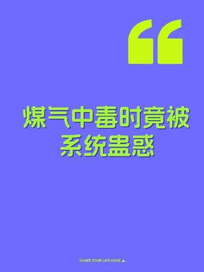 煤气中毒时竟被系统蛊惑 封面