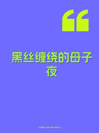 黑丝缠绕的母子夜 封面