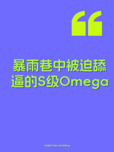 暴雨巷中被迫舔逼的S级Omega 封面