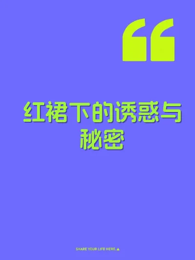 红裙下的诱惑与秘密 封面