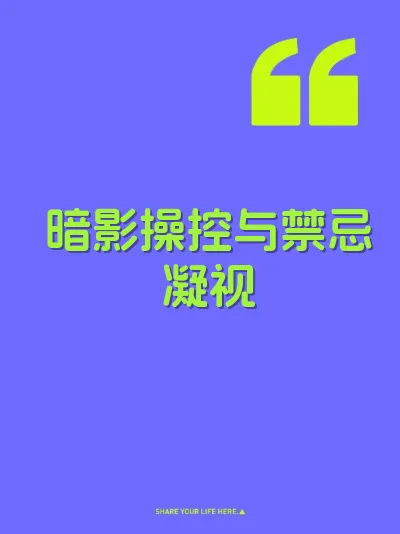 暗影操控与禁忌凝视 封面