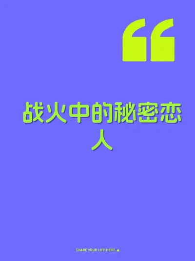 战火中的秘密恋人 封面